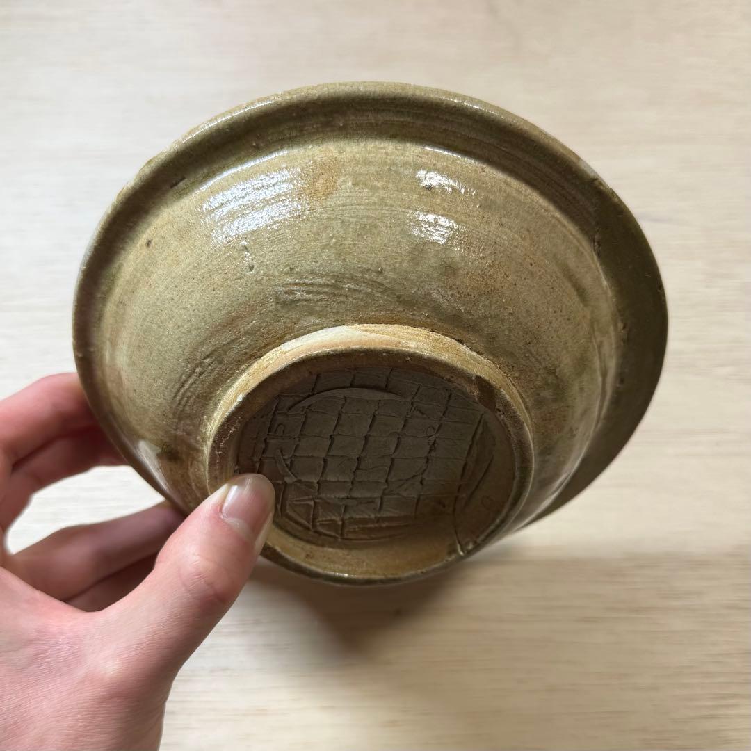 古瀬戸 高台おろし皿 卸皿 中皿 鎌倉時代 灰釉 山茶碗 陶片 古美術 骨董