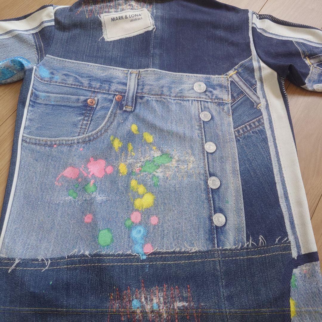 MARK & LONA ポロシャツ デニム調