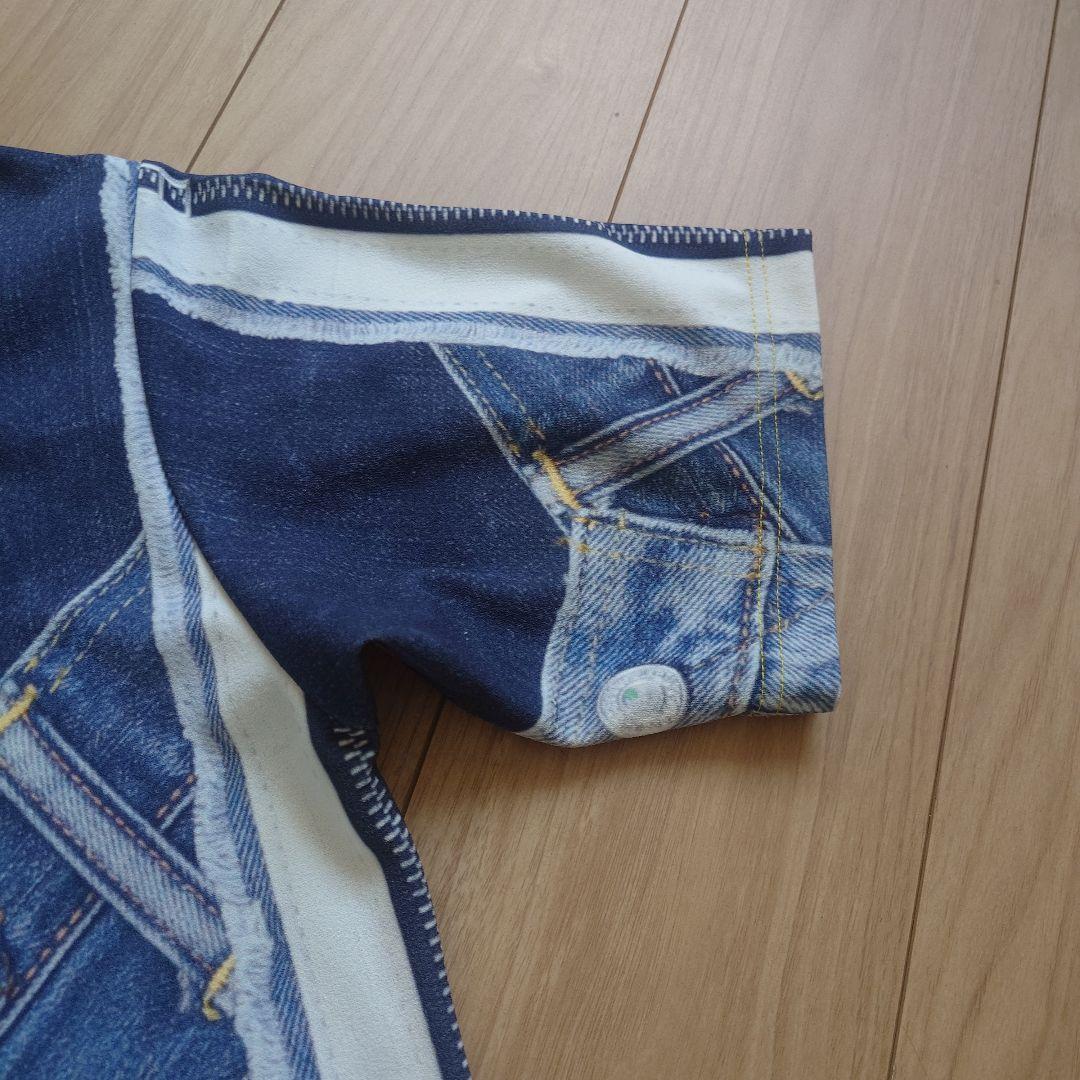 MARK & LONA ポロシャツ デニム調