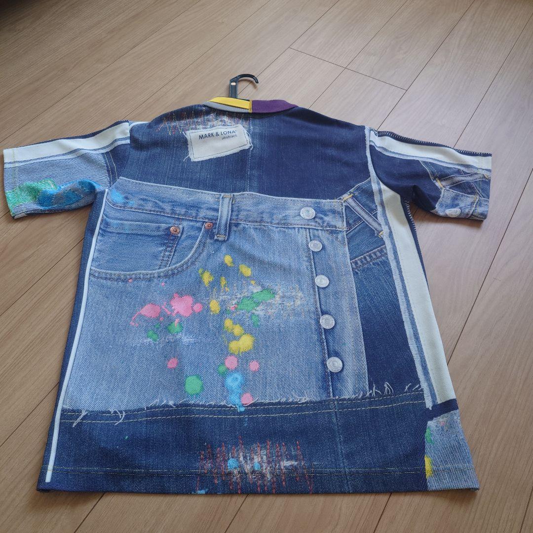 MARK & LONA ポロシャツ デニム調