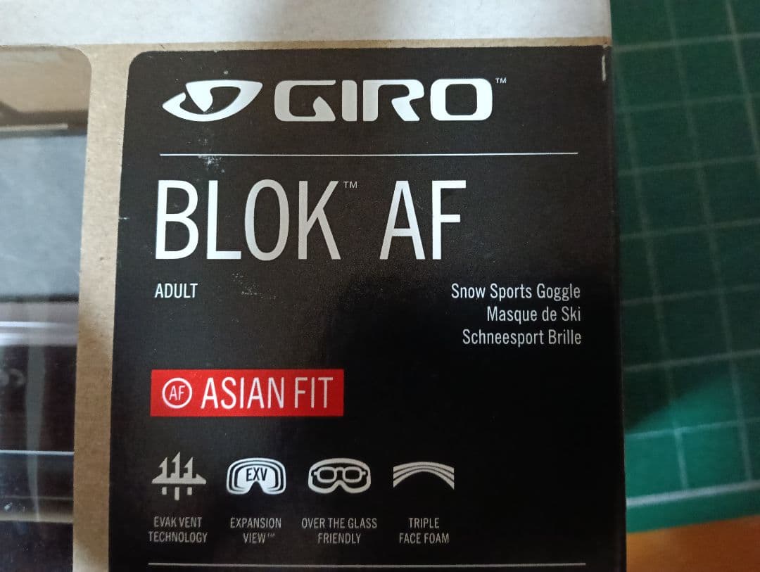Giro BLOK AF ゴーグル　曇天用レンズセット
