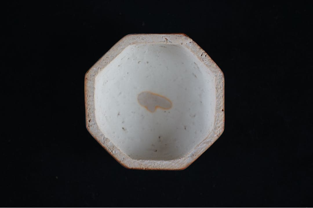 十二代 坂高麗左衛門 (熊峰) 萩陶彩華枝垂桜図八角香合 共箱 茶道具