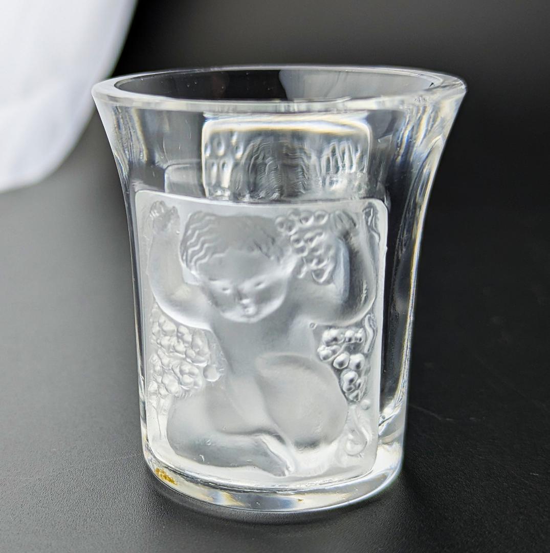 生命の芸術★ラリック アンファン ショットグラス 4個セット アールデコフランス