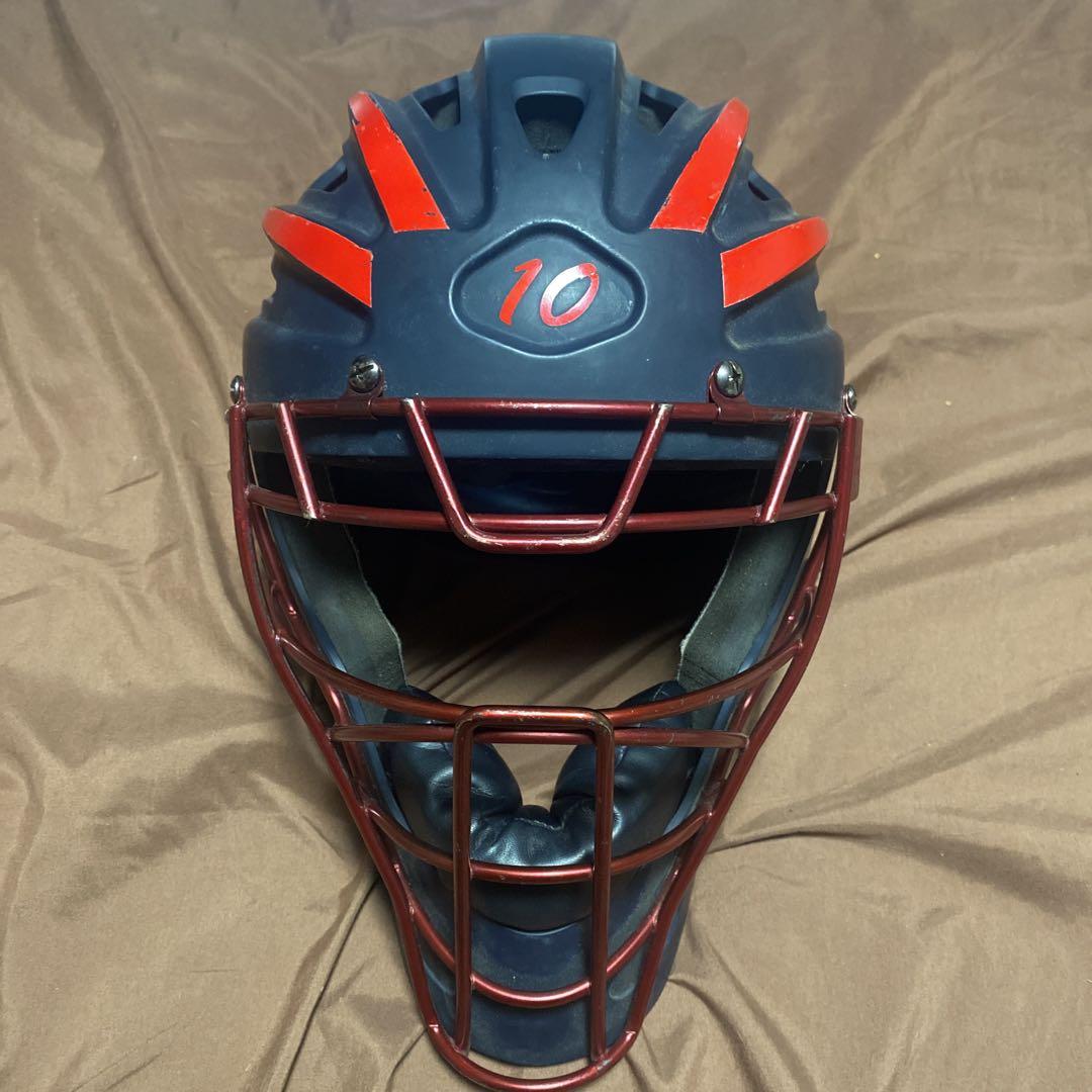 ホッケー型　キャッチャー　マスク　ヘルメット　阿部慎之助　侍ジャパン　ミズノ