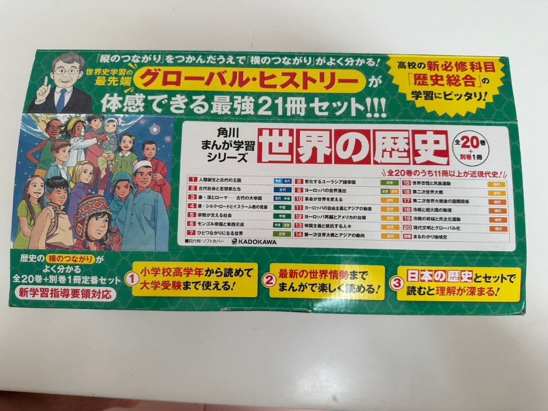角川まんが学習シリーズ　世界の歴史全20巻＋別巻1冊