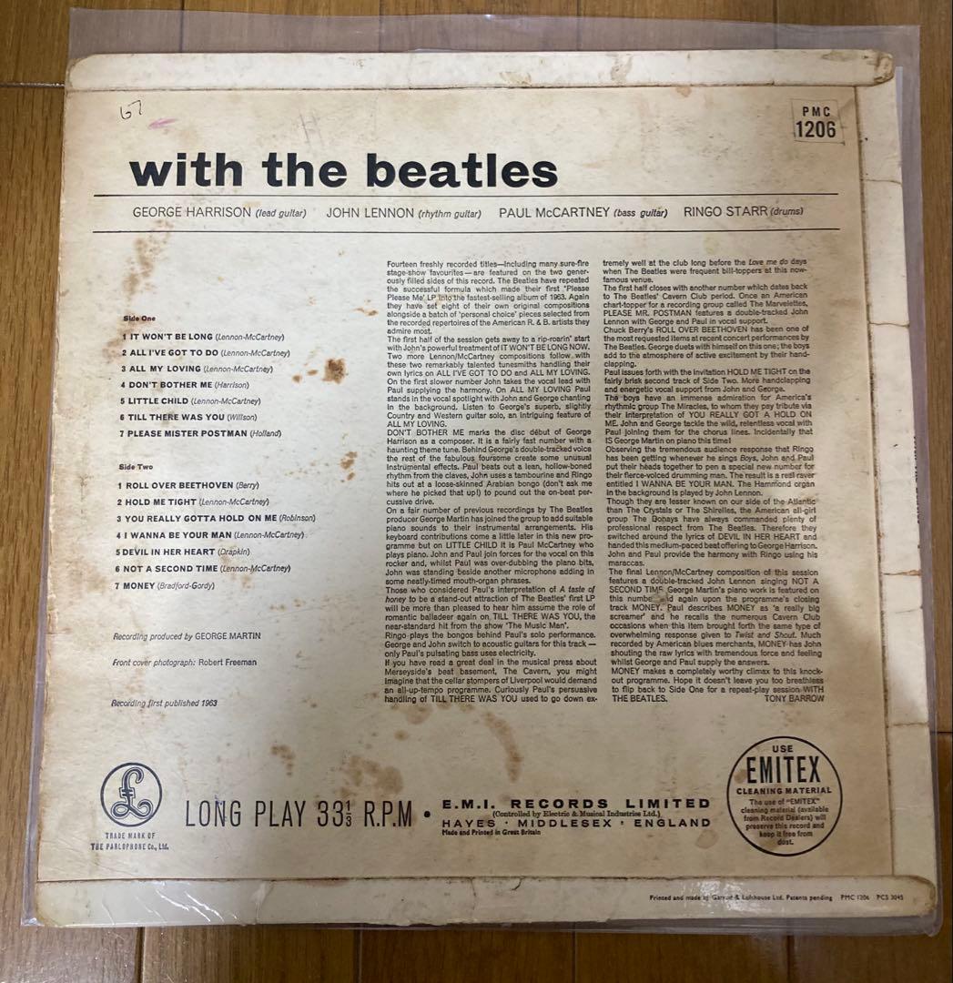 稀少UK最初回Jobe両面2桁With The Beatlesビートルズレコード