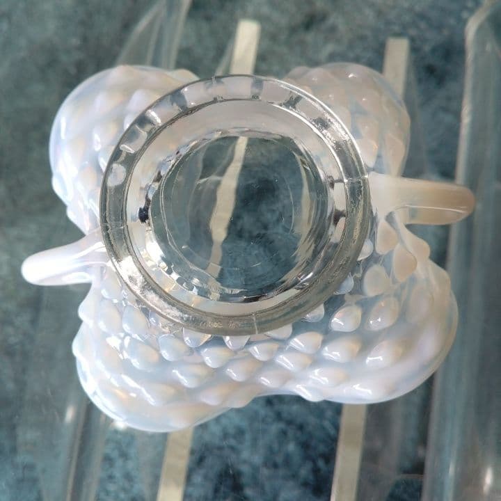 フェントン オパール  グラスプレート 美品です。ファイヤーキングお好きな方もー