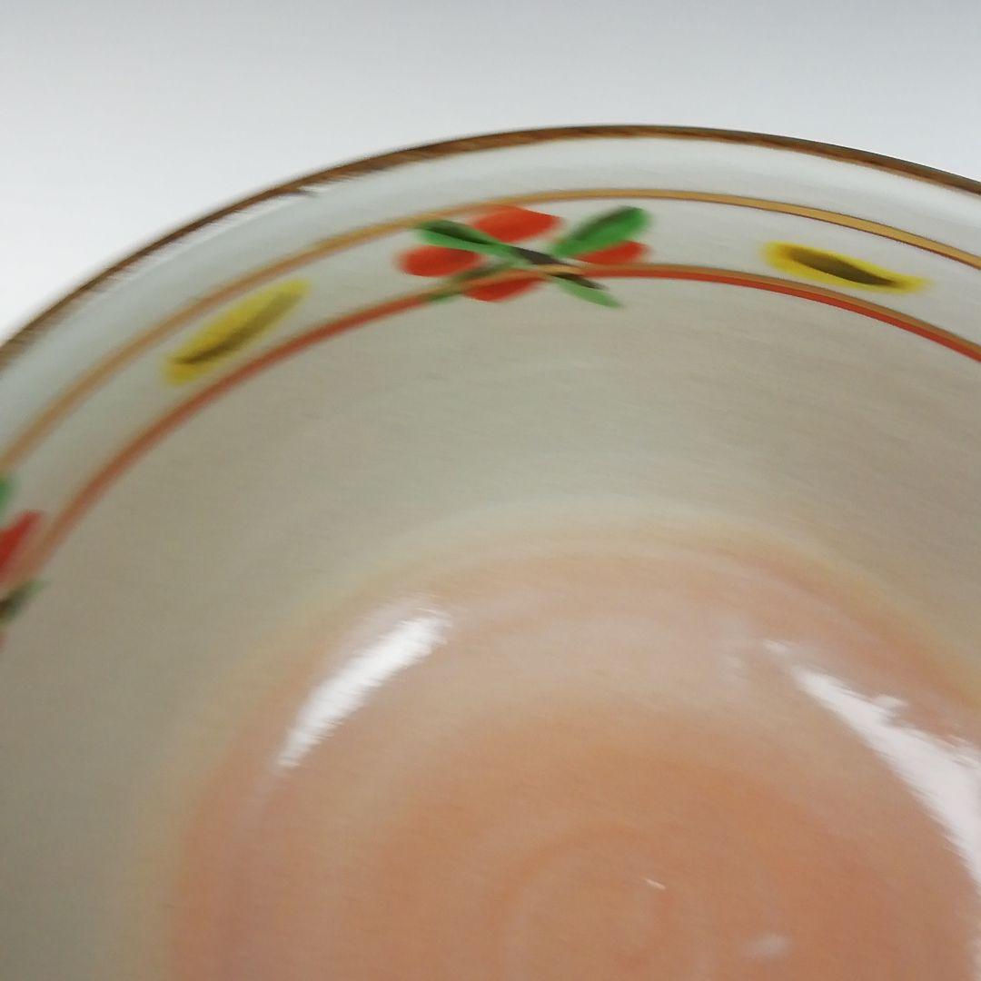 Ｗ２２９　茶碗　『赤絵　卯』『橋本永豊 造』　共箱　抹茶碗　茶道具