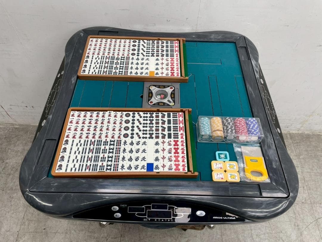T7212☆美品☆AMOSアモス☆アルティマ☆全自動麻雀卓☆動作品☆マージャン台