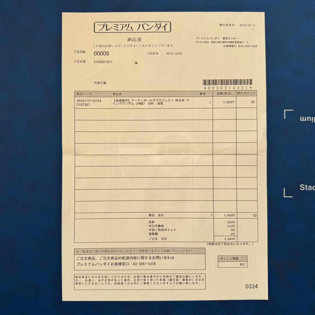 アーマーガールズプロジェクト ウイングガンダム(EW版) CODE:淡雪