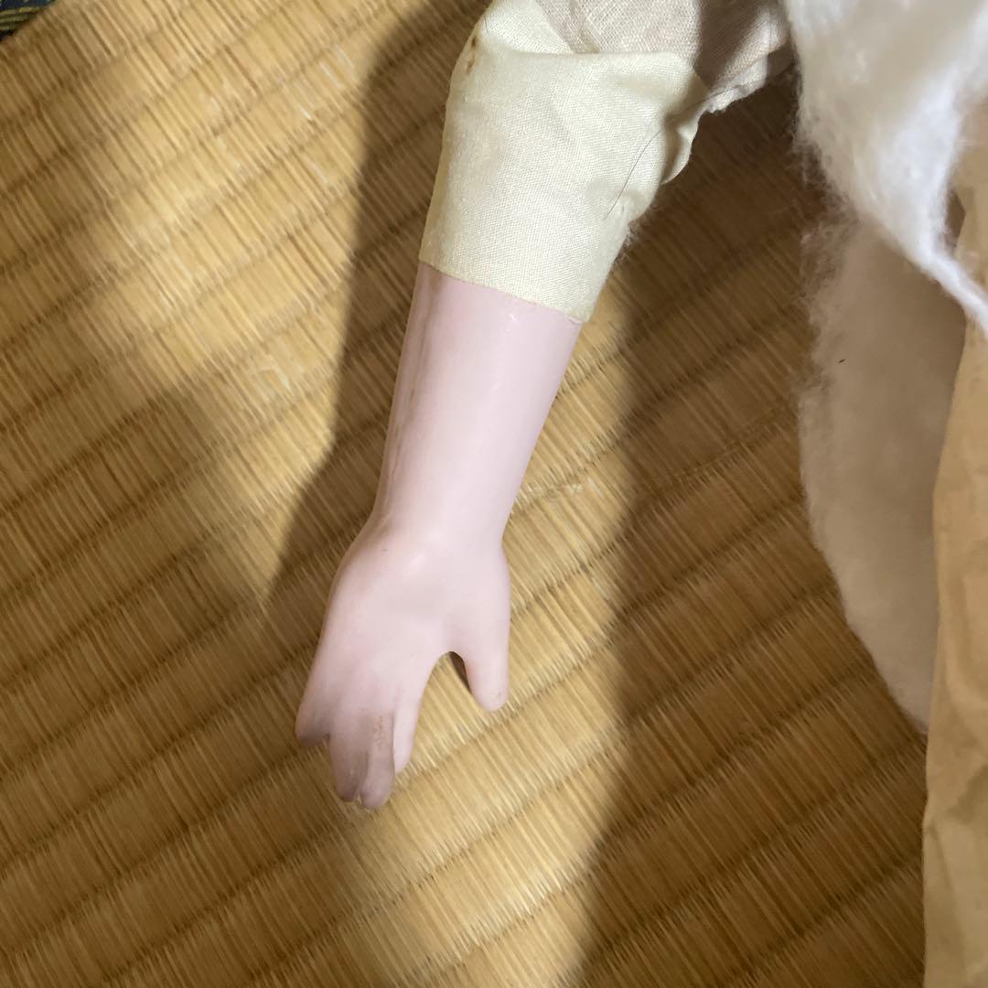 アンティーク・日本人形 市松人形 伝統的和装(着物を脱がせて作者確認済)