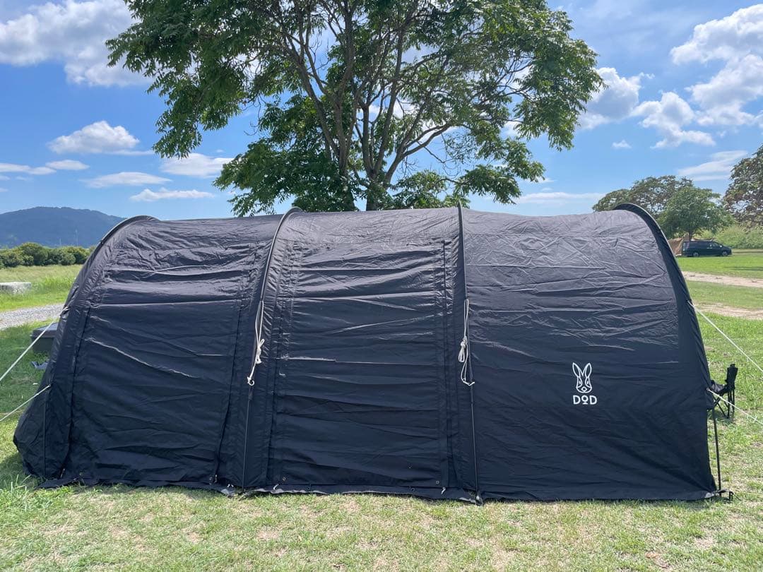 DODカマボコテント2 ブラック　グランドシート　テントマット　セット売り