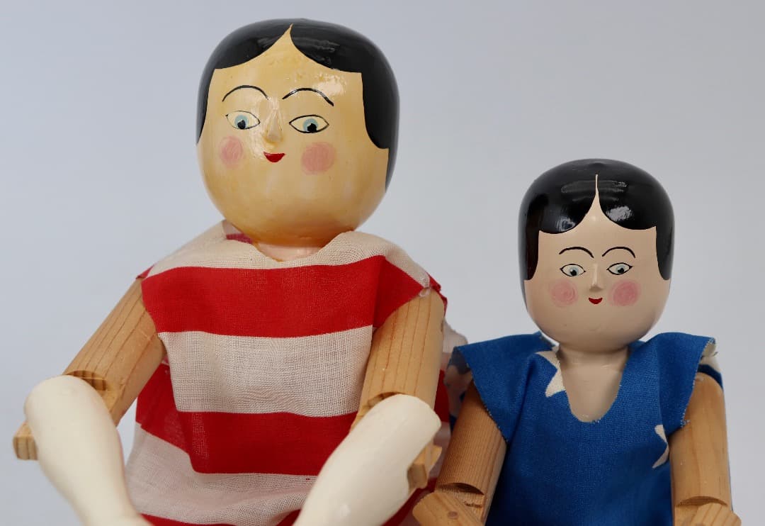 Golli Peg Doll Set ビンテージアーティスト人形3体セット