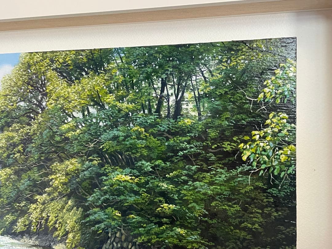 舘山浩丈　五月雨の後　油彩　F3 ・3号　写実　リアリズム　細密画　風景画