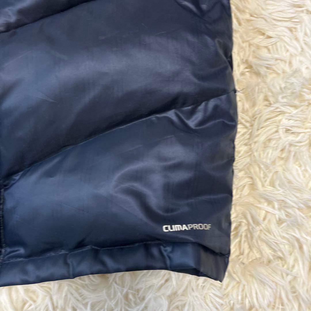 未使用級adidas アディダス ロングダウンコート ベンチコート M ネイビー