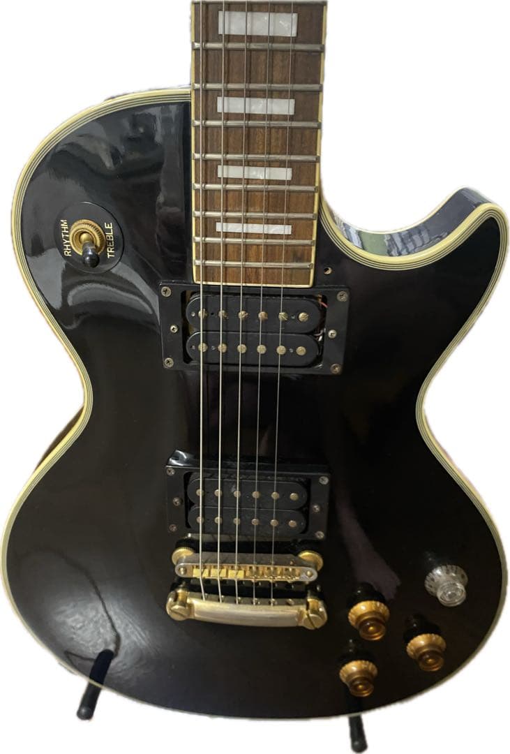 E*y様 Burny ブラック エレキギター レスポールカスタム