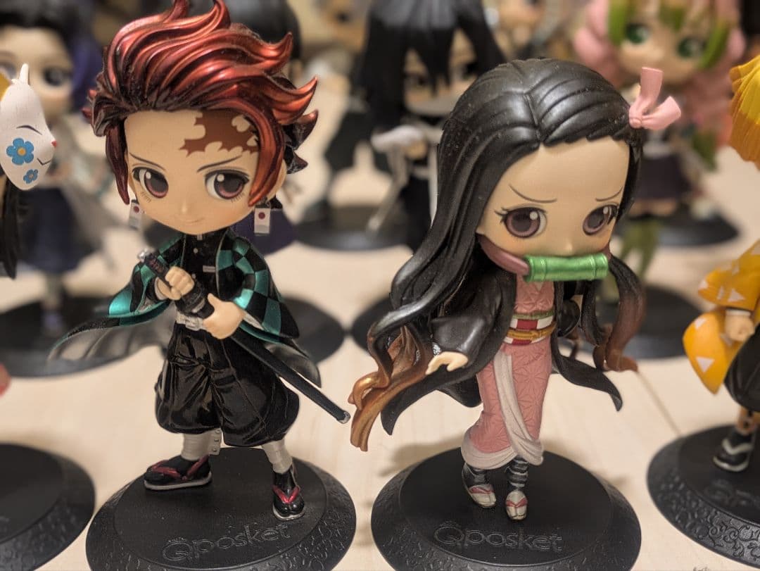 鬼滅の刃 Qposket フィギュア 17体セット＋おまけ冨岡義勇セピア