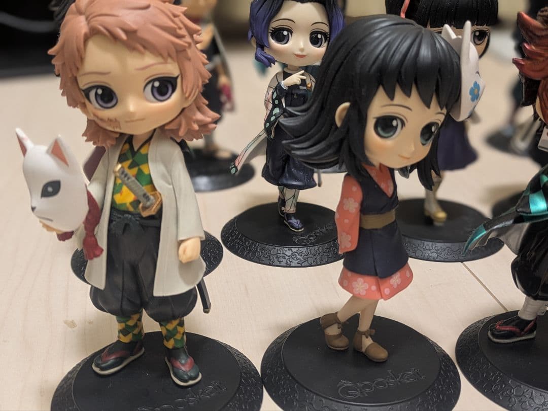 鬼滅の刃 Qposket フィギュア 17体セット＋おまけ冨岡義勇セピア