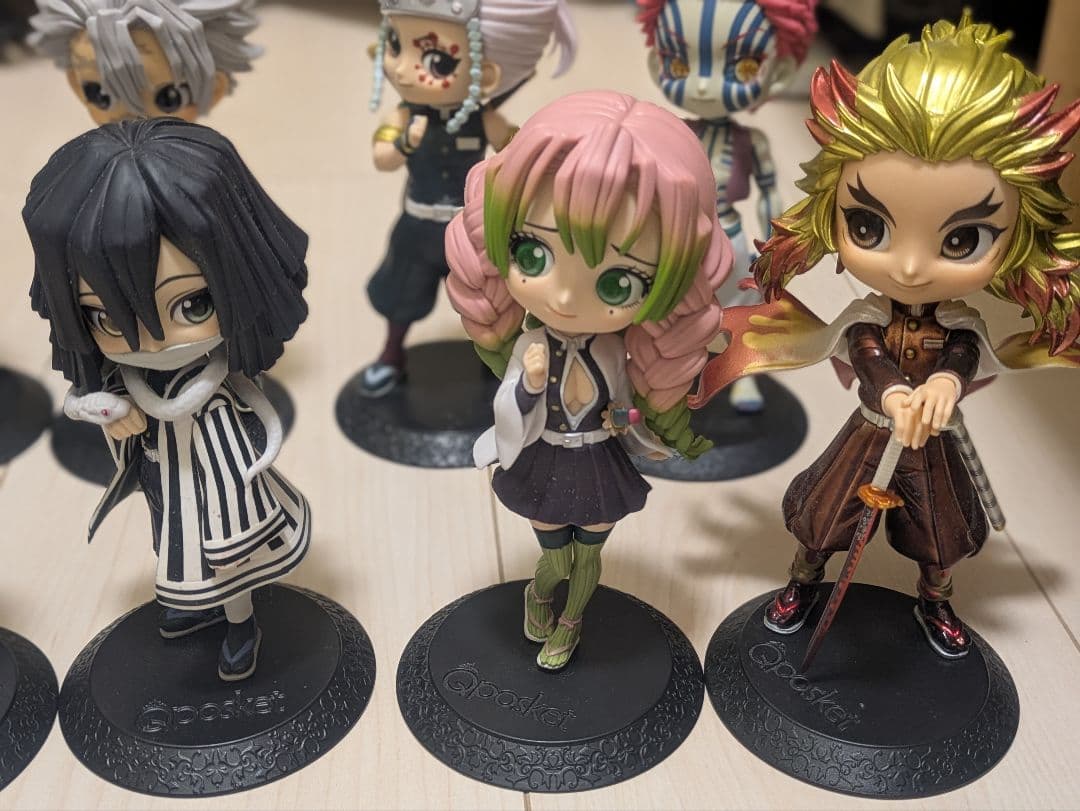 鬼滅の刃 Qposket フィギュア 17体セット＋おまけ冨岡義勇セピア