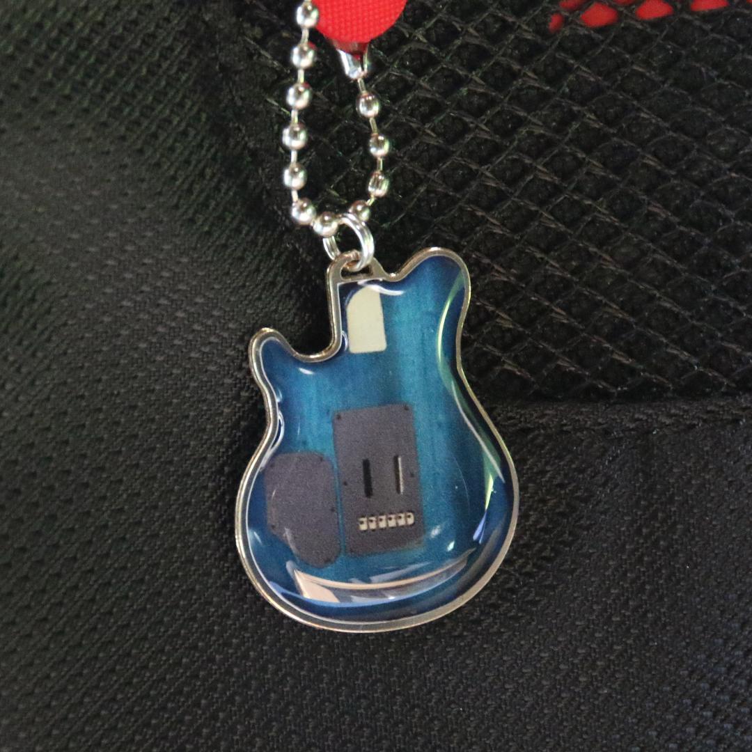 26点【名入れ無料】ギターキーホルダー