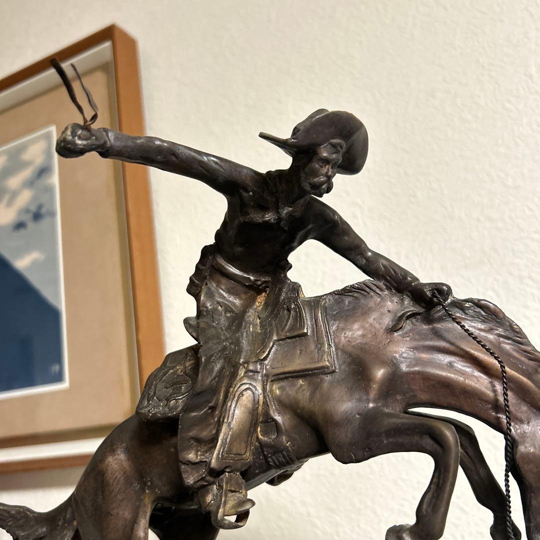 BRONCO BUSTER アンティークブロンズ像