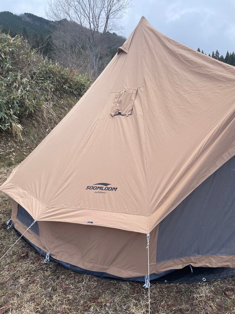 Soomloom 4~6人用 ワンポール ベルテント 4m ➕3点あり