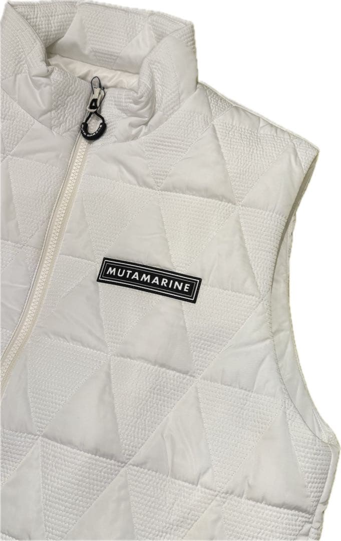 【新品】ムータマリン　ゴルフ　ベスト　白　メンズXL