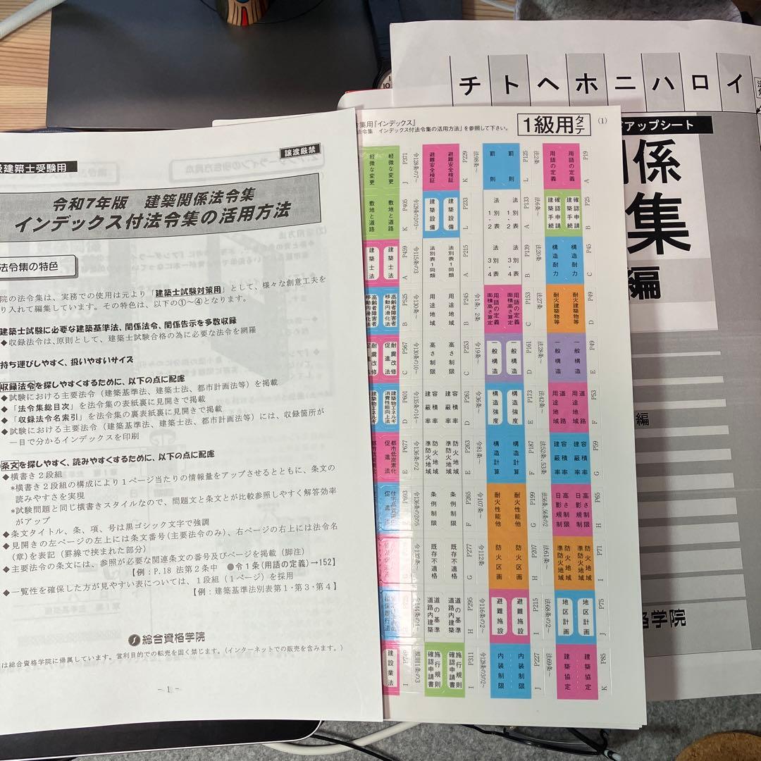 総合資格学院　令和7年度　一級建築士テキスト