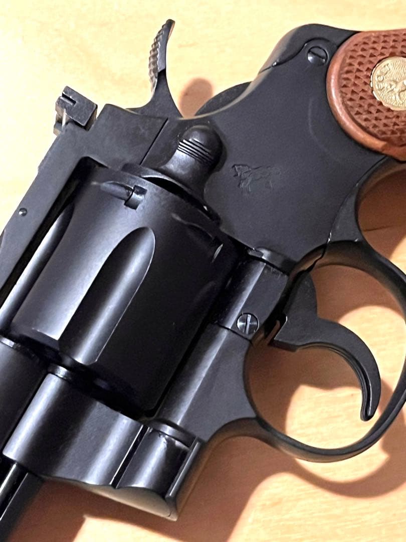 タナカ コルトコンバットパイソン R-モデル HW 木製グリップ 付き