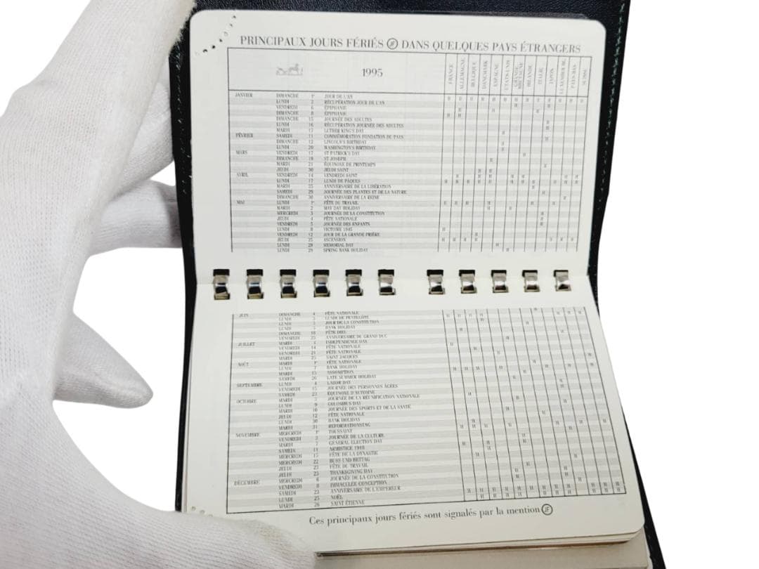 HERMES エルメス アジェンダPM Y/Z 手帳 メモ帳 アドレス帳付き