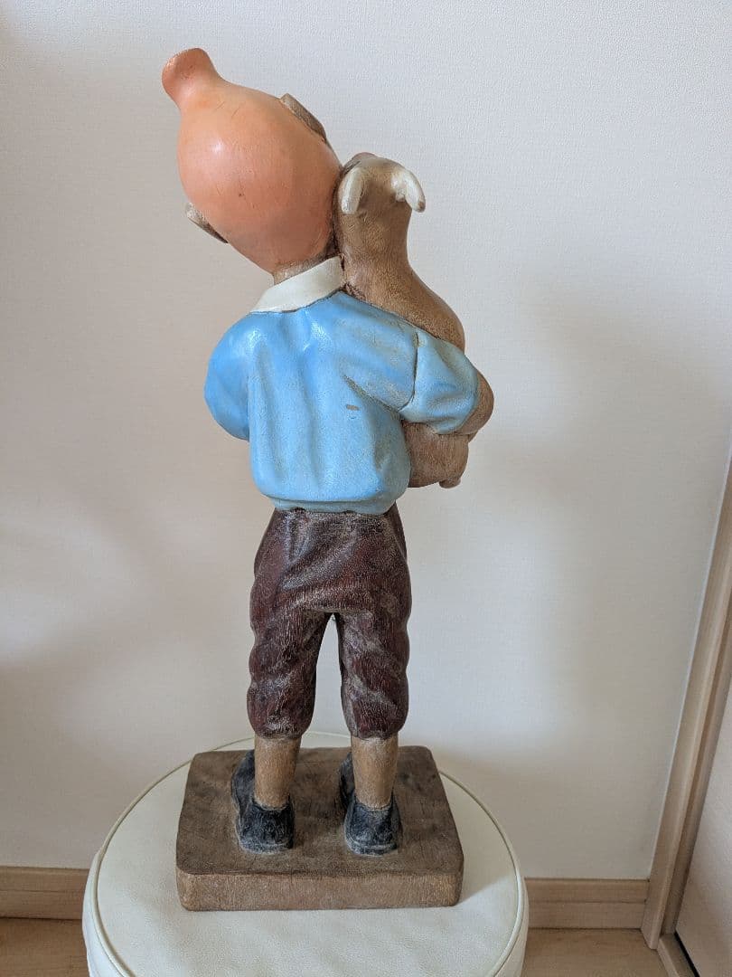 タンタン 木製 レトロ ヴィンテージ人形