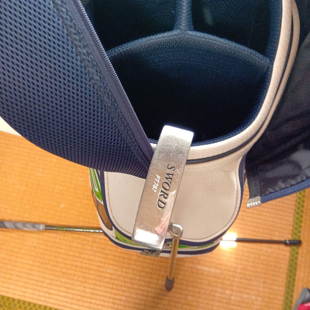 PARADISO ゴルフバッグ ホワイト/グリーン