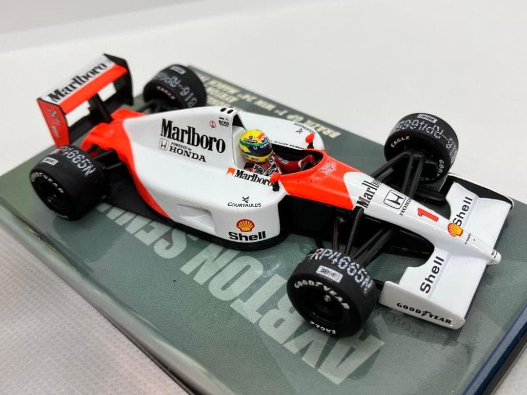 1/43★マクラーレン ホンダ MP4/6★A.セナ★1991ブラジルGP初優勝