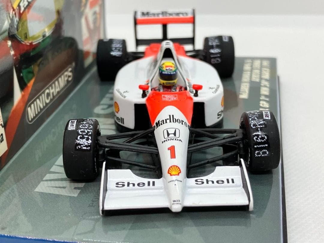 1/43★マクラーレン ホンダ MP4/6★A.セナ★1991ブラジルGP初優勝
