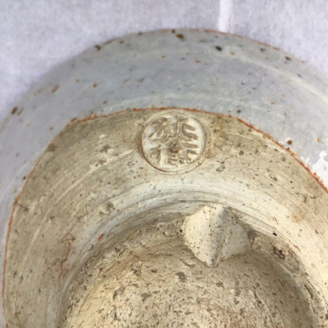 茶道具　萩焼平茶盌　丹羽玉邦画　新兵衛作　不染斎書付き　共箱　紙箱　S265HC