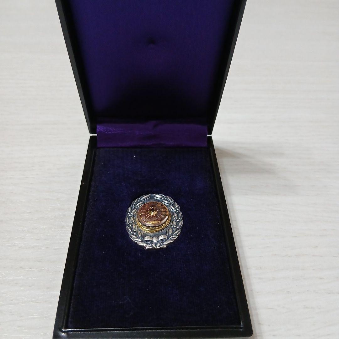 ★純銀製★日本国有鉄道功績章ピンバッジ