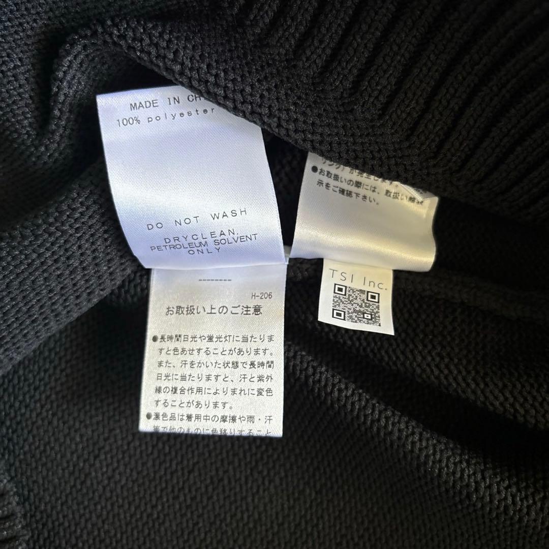 パーリーゲイツ天竺+手横インターシャGOLFウサギ柄セーター濃紺サイズ4