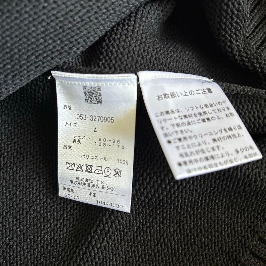 パーリーゲイツ天竺+手横インターシャGOLFウサギ柄セーター濃紺サイズ4