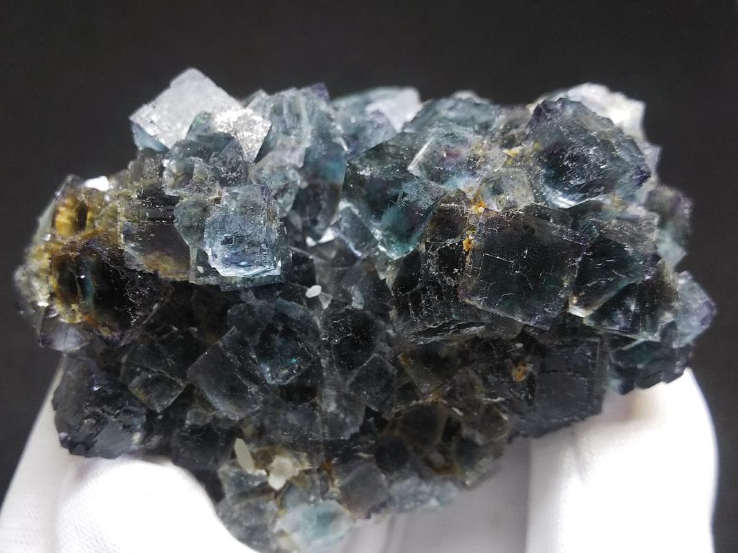 481 オコルス鉱山 フローライト クォーツ ブルーグリーン パープル