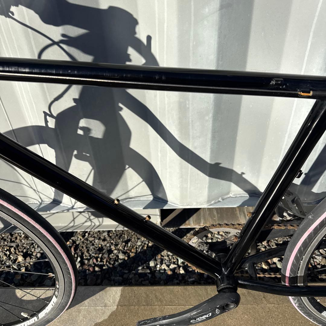 チューブ交換済 クロモリフレーム カーボンフォーク シクロクロスバイク 現状渡し