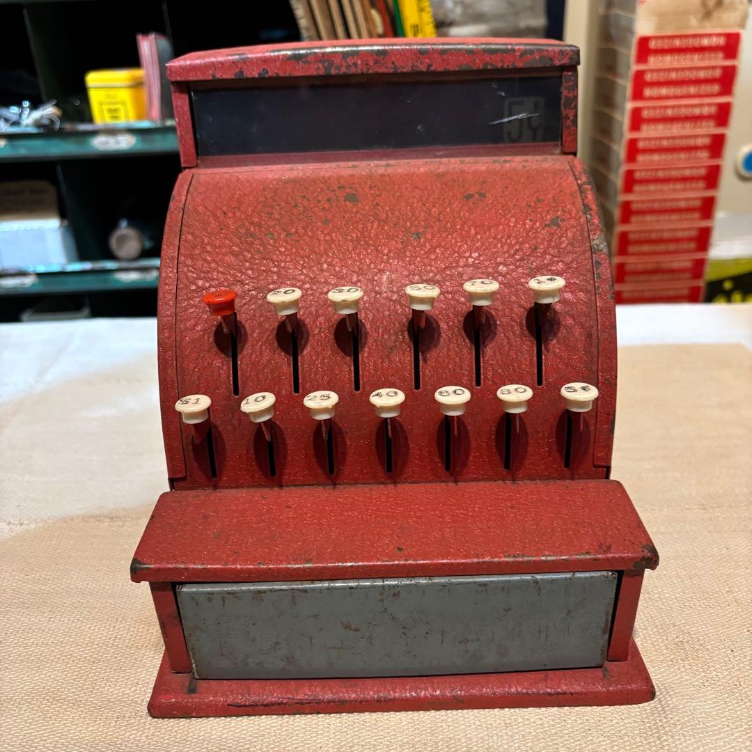 アンティーク雑貨 USA VINTAGE TOY REGISTER work!