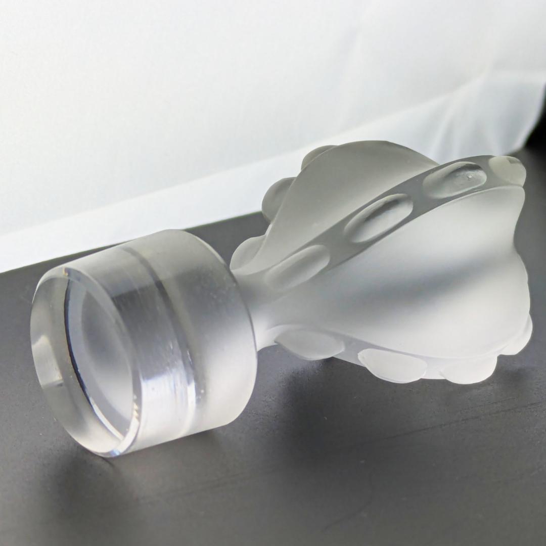 ラリック廃盤 27㎝デキャンタ パルメparme13307　波紋紋様 とても美品