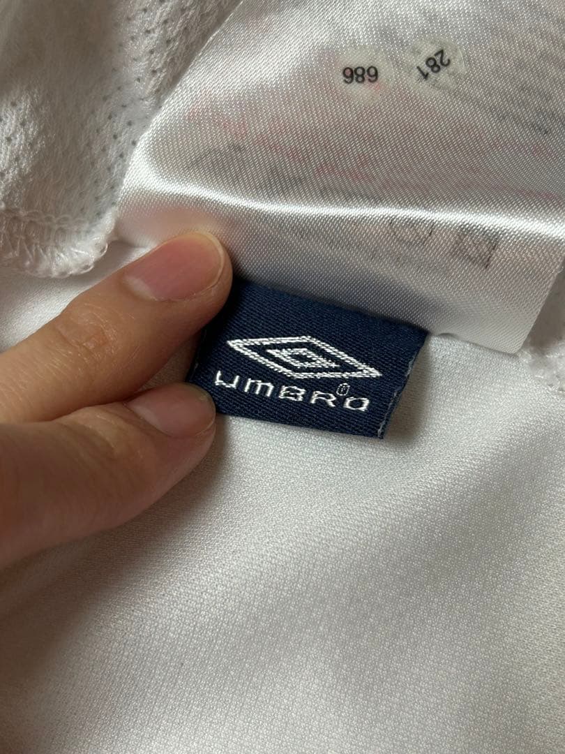 チェルシーFC Umbro 2003-2004＜Away＞ ホワイト/ブルー　S