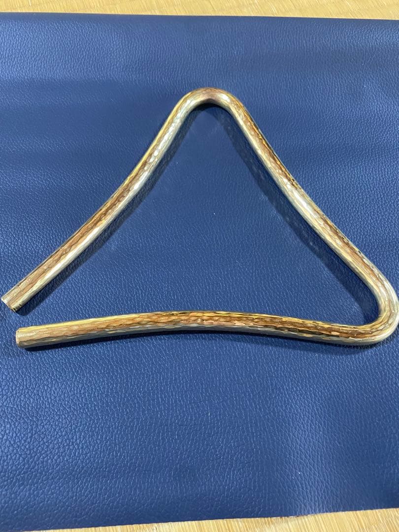 トライアングル 自作 真鍮製 10mm×18cm