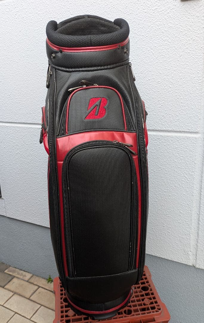 ルーニーボーイBRIDGESTONE GOLF キャディバッグ 黒赤