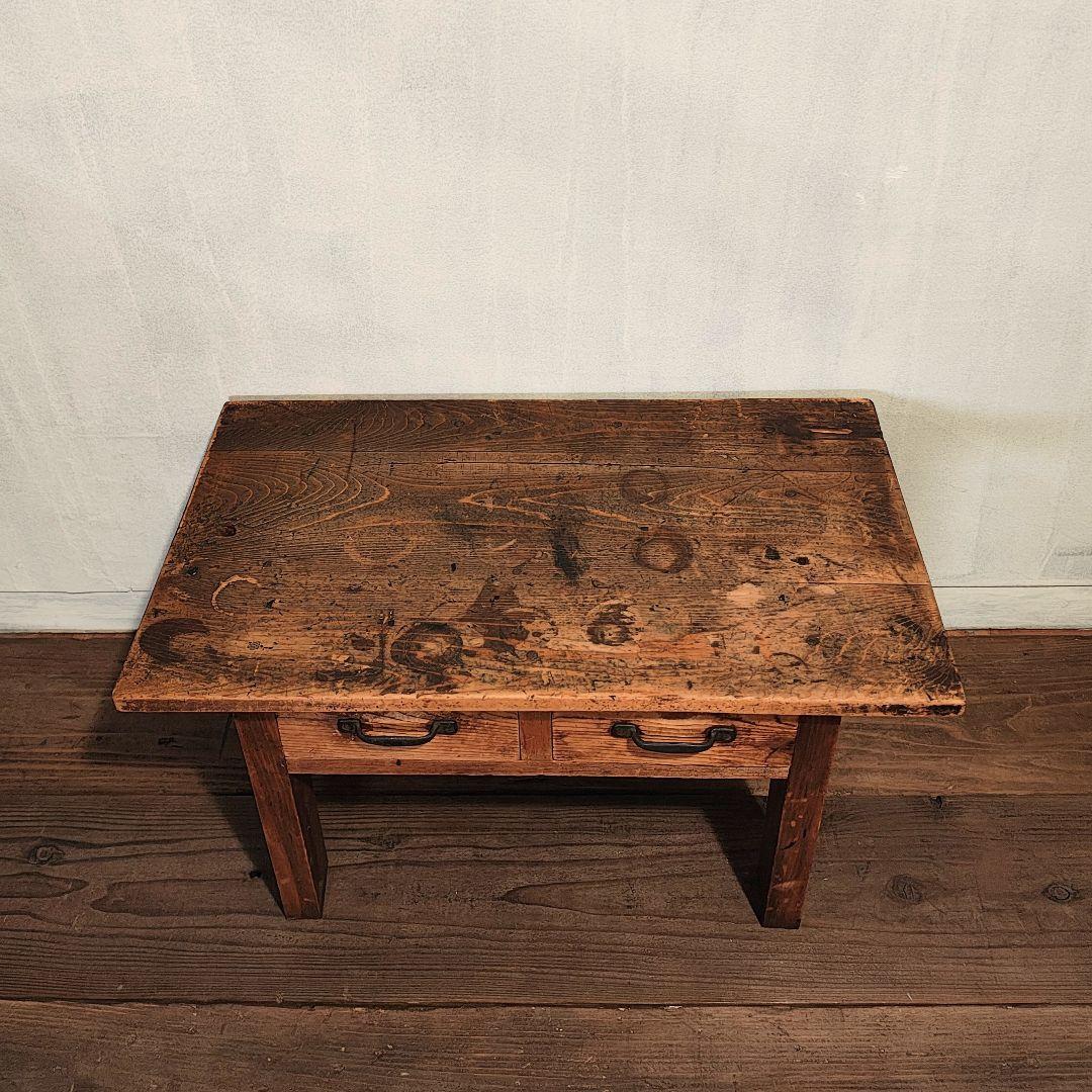 文机　小引き出し　座卓　昭和レトロ　古家具