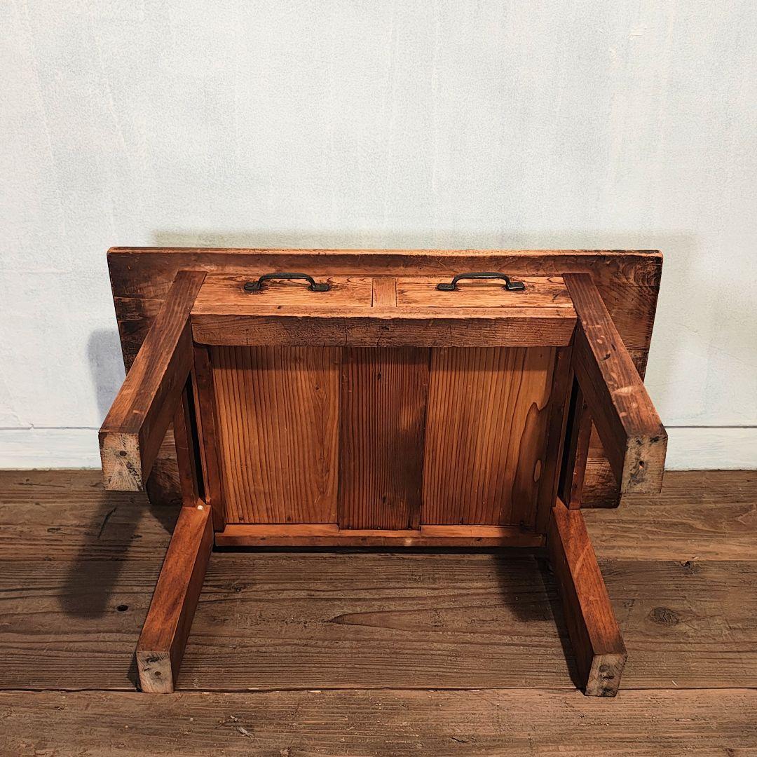 文机　小引き出し　座卓　昭和レトロ　古家具