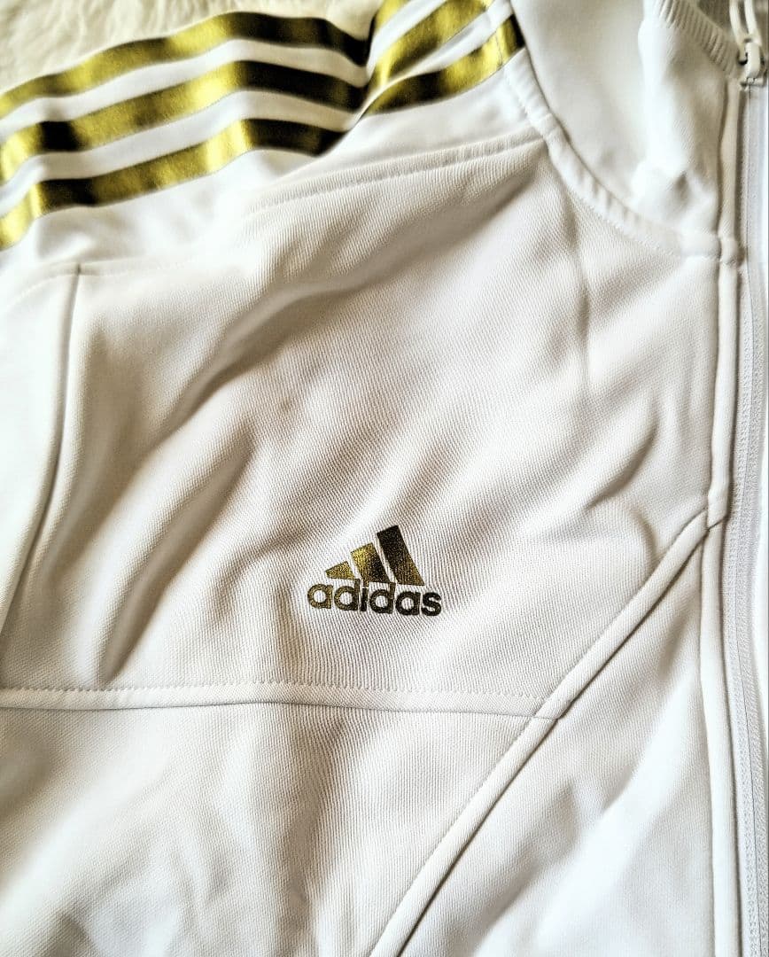 adidas アディダス ジャージ 上手 ズボン ジャケット 上下セット 白