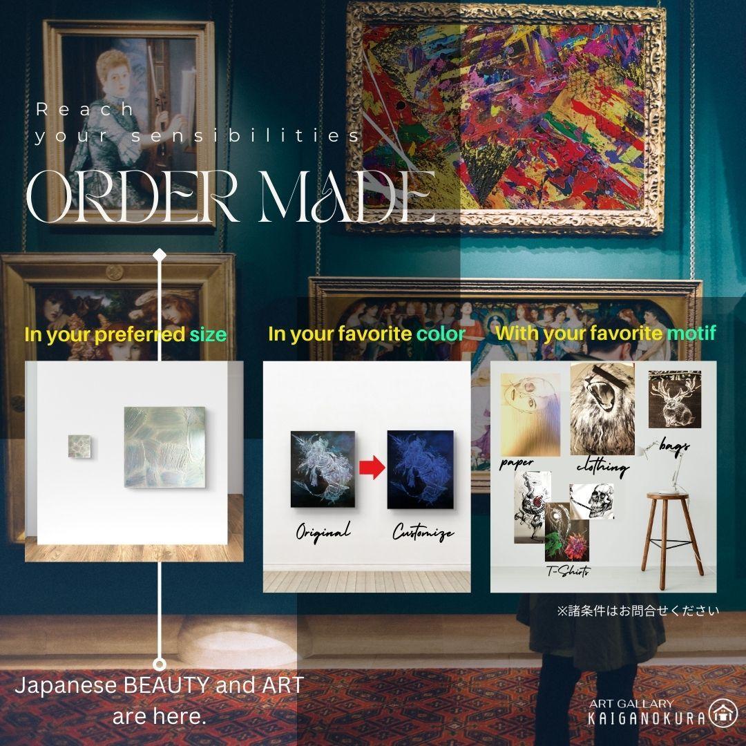 戦場に在る静寂の時 / モダン画 145×112㎝ キャンバス F80 原画限り