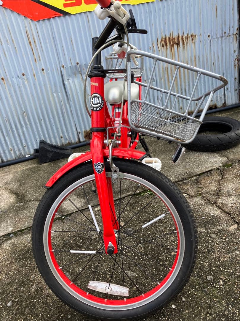 赤い子供用自転車 ジュニアシティバイク